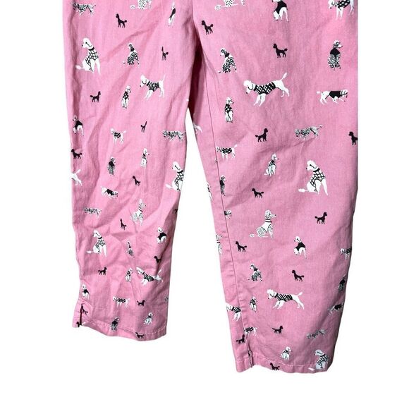 Vintage Jayne Copeland Dog Print Wide Leg Cropped Pants Size 16 - Picture 3 of 9